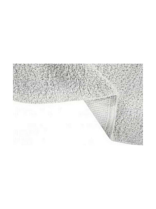 Lorena Canals Happy Cloud Kinder Teppich Wolken Gray Rund mit Durchmesser 120cm