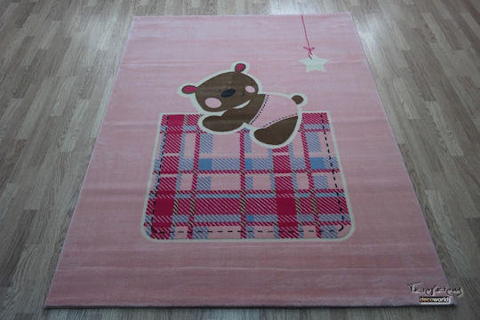 Saint Clair Teddy Kinder Teppich Rosa 150x200cm