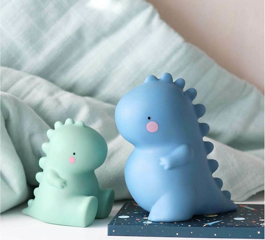 A Little Lovely Company T-Rex Kinder Spardose Keramisch Blau 11.4x16x13.8cm
