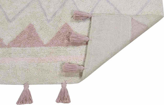 Lorena Canals Azteca Handmade Kids Rug Cotton Natural Vintage Nude 120x160cm