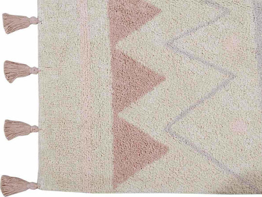 Lorena Canals Azteca Handmade Kids Rug Cotton Natural Vintage Nude 120x160cm