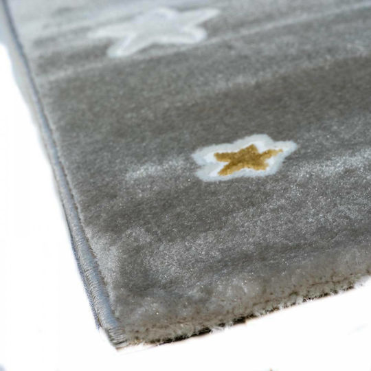 Tzikas Carpets 33076-070 Детско килимче Звезди Кафяв 133x190см Дебелина 11мм