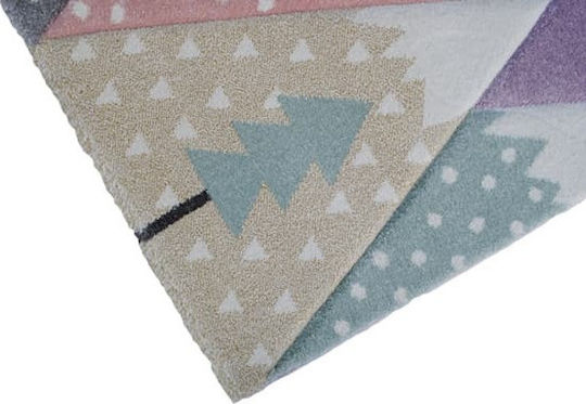 Tzikas Carpets 24192-050 Детско килимче Облаци Лилав 133x190см Дебелина 13мм