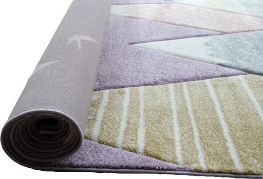 Tzikas Carpets 24192-050 Детско килимче Облаци Лилав 133x190см Дебелина 13мм