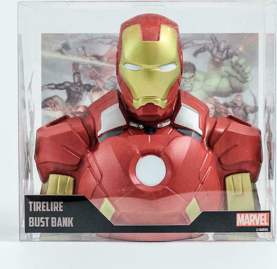 Semic Παιδικός Κουμπαράς Πλαστικός Iron Man Κόκκινος 22cm