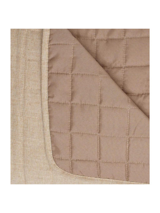 Borea Microlinen Coverlet Queen Size from Polyester Beige 220x240cm