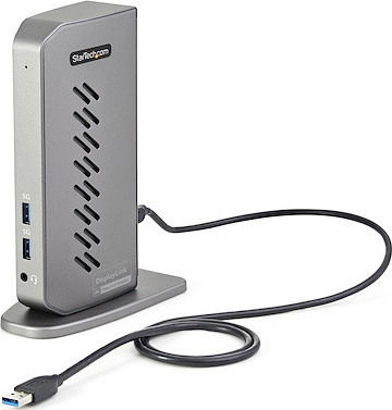 StarTech USB-C / USB-A Stație de andocare cu 4K PD Ethernet Argintiu (DK30A2DHUUE)