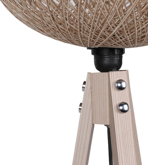 HomeMarkt Φωτιστικό Δαπέδου Υ145xΜ38εκ. με Ντουί για Λαμπτήρα E27 Μπεζ