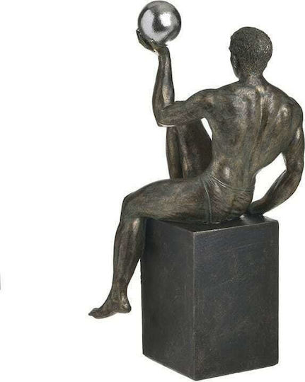 Inart Decorative Statuette Polyresin in Gold-Black 15.5x14.5x32cm 1pcs