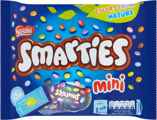 Smarties Smarties Mini Σοκολατάκια Γάλακτος 216gr