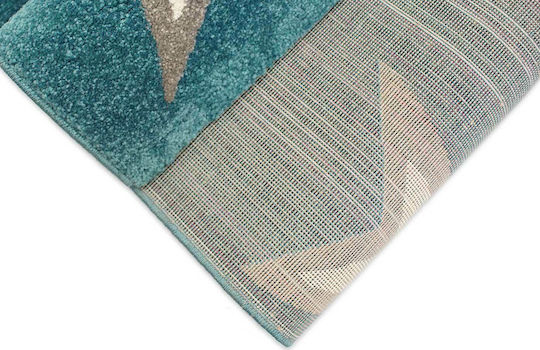 Polcarpet Kids Synthetic Rug 1589 Stars 200x290cm Turquoise