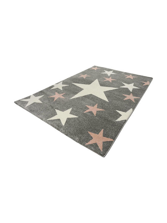 1925 Star Kinder Teppich Sterne Pink-Light Grey 160x230cm