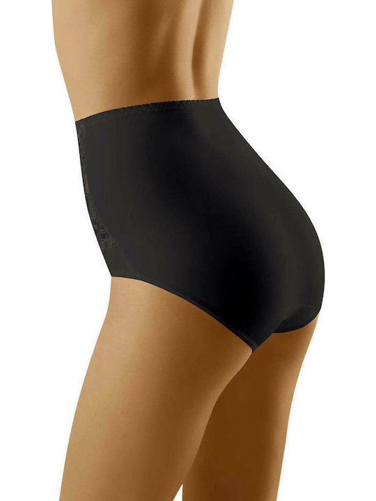 Wolbar Kaja High-waisted Women's Slip with Lace Black 45076