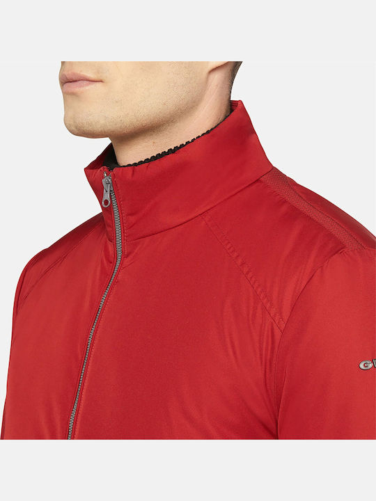 Vincit Geci barbati Bomber Culoare Full Face Roșu