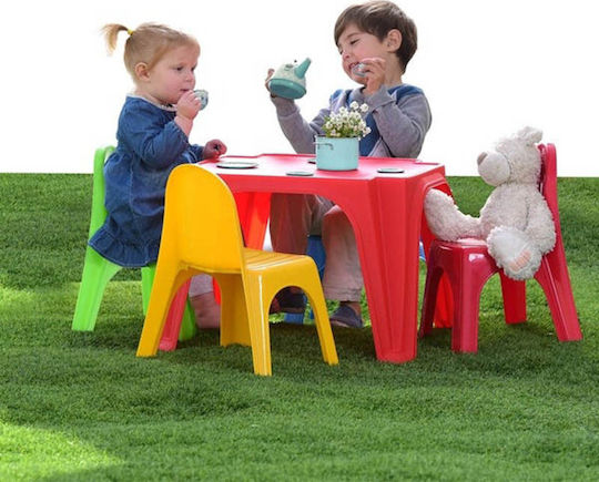 Keren Set Masă cu Scaune pentru Copii din Plastic Multicolor Starplay