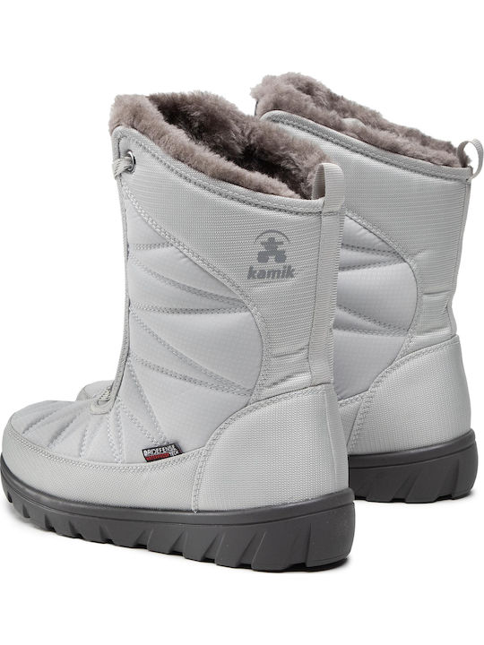 Hannahmid NK2254 Дамски ботуши Сняг с козина Сив