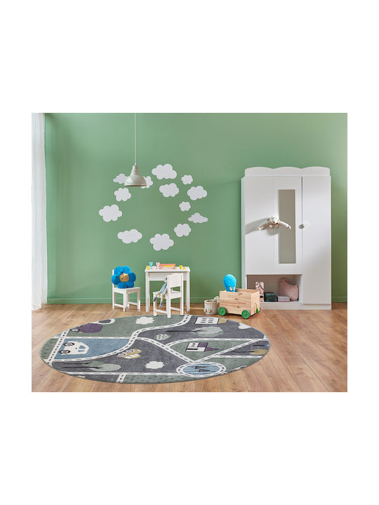Newplan Bonita 262 Kinderteppich Grau 150x150cm Dicke 12mm
