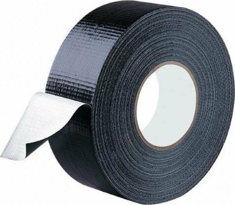 Morris DT11 Black Self-Adhesive Fabric Tape Black 48mmx50m 1pcs
