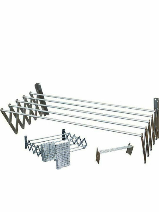 Aluminum Folding Wall Mounted Balcony Railings with Hanging Length 4m