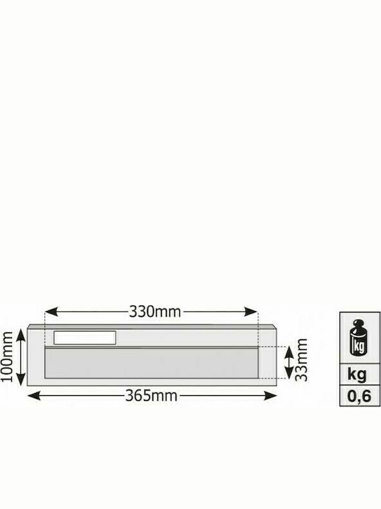 Viometal LTD 805 Отделение за Пощенска Кутия Метална в Златист Цвят 36.5x33x10см 10.02.48