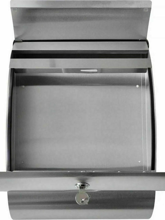 vidaXL Outdoor Mailbox Inox in Silver Color 30x12x40cm
