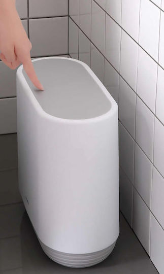 Ecoco Κάδος Απορριμμάτων Πλαστικός Λευκός 10lt