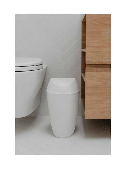 Umbra Twirla Waste Bin Waste Plastic White 9lt 1pcs