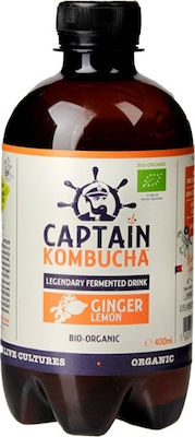 Captain Kombucha Bio Κομπούχα με Ginger σε Υγρή Μορφή 400ml