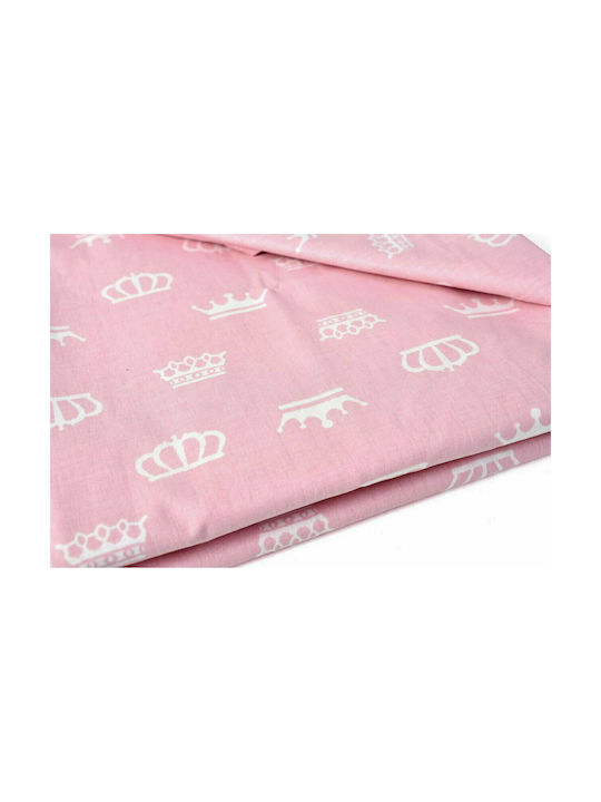 Dimcol Baby-Bettlaken Für Krippe Baumwolle Angepasst Princess 1916118401504779 47 Pink 70x140cm