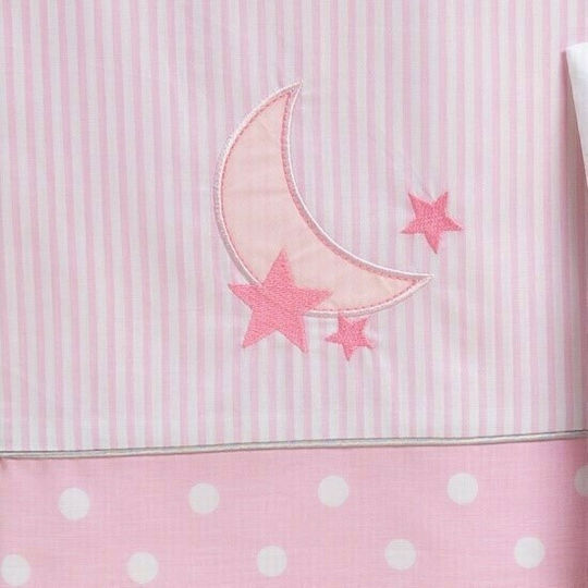abo Carousel Baby Sheets Set Crib Cotton Fitted Pink 70x140cm 3pcs