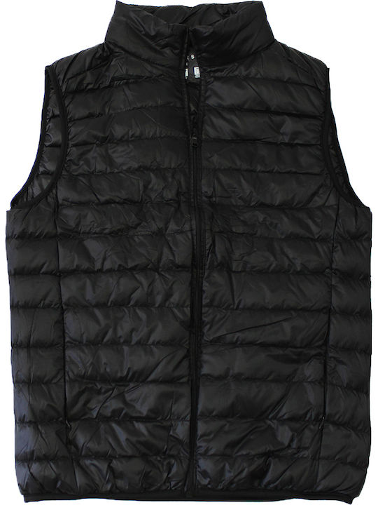 Geacă Fără Mâneci De Iarnă Puffer Neagră