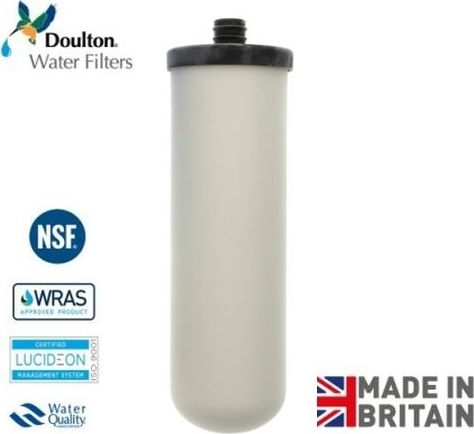 Doulton Ανταλλακτικό Φίλτρο Νερού Άνω και Κάτω Πάγκου από Ενεργό Άνθρακα 10" Ultracarb Imperial ICP 0.5 μm