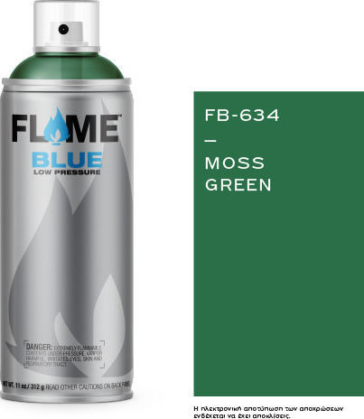 Flame Paint Σπρέι Βαφής FB Ακρυλικό με Ματ Εφέ Moss Green 400ml