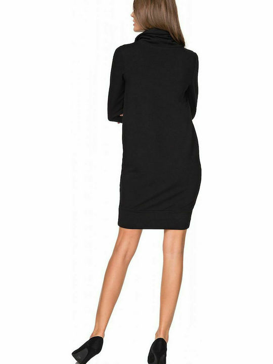 Tessita T198/1 Mini Dress Turtleneck Black 107332