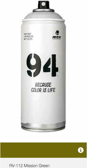 Montana Colors Σπρέι Βαφής 94 με Ματ Εφέ Mission Green RV-112 400ml