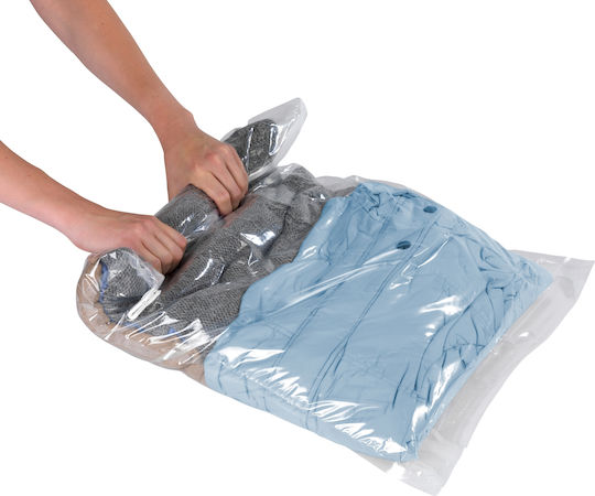 Wenko Compression Πλαστική Σακούλα Αποθήκευσης Ρούχων Αεροστεγής και με Κενό Αέρος 95x60cm