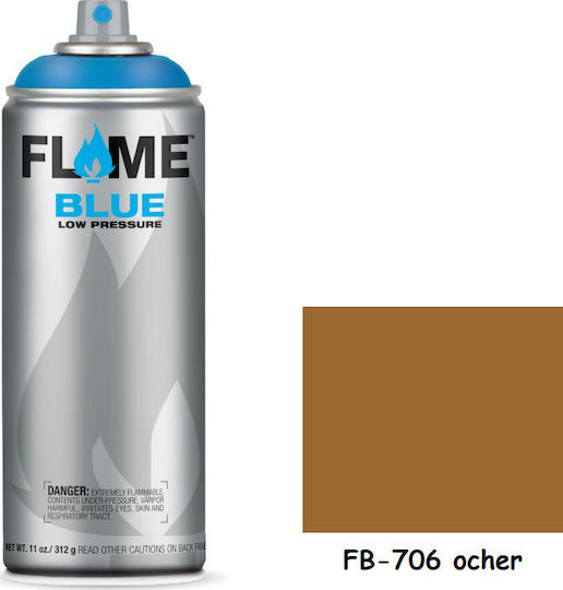 Flame Paint Σπρέι Βαφής FB Ακρυλικό με Ματ Εφέ Ocher 400ml