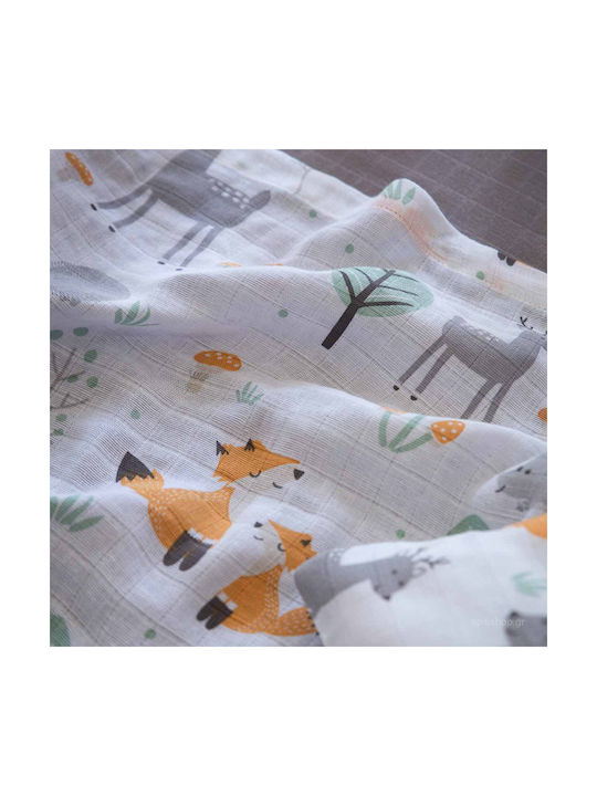 Nima Woody Baby Sheets Set Crib Cotton Brown 120x170cm 3pcs