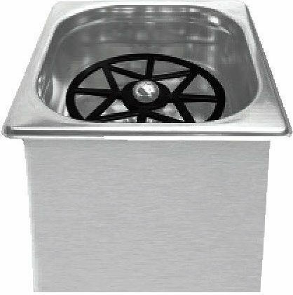 Novatex Metalic Clătitor de ulcior Rinser cu Dimensiuni 17.5x16x15cm