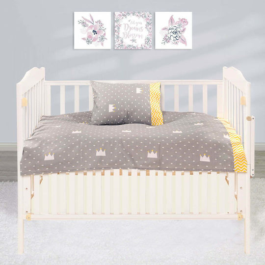 Beauty Home Art Baby Sheets Set Crib Cotton Satin Fitted Multicolored 120x160cm
