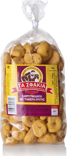 ΤΑ ΣΦΑΚΙΑ Παξιμάδια Καβρουμαδάκια με Γραβιέρα Κρήτης 200gr