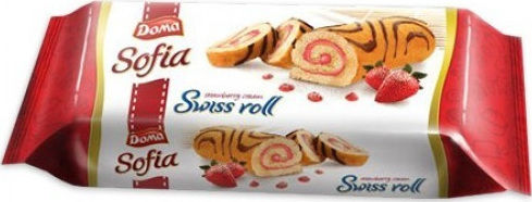 Doma Κέικ Ρολό Strawberry 300gr