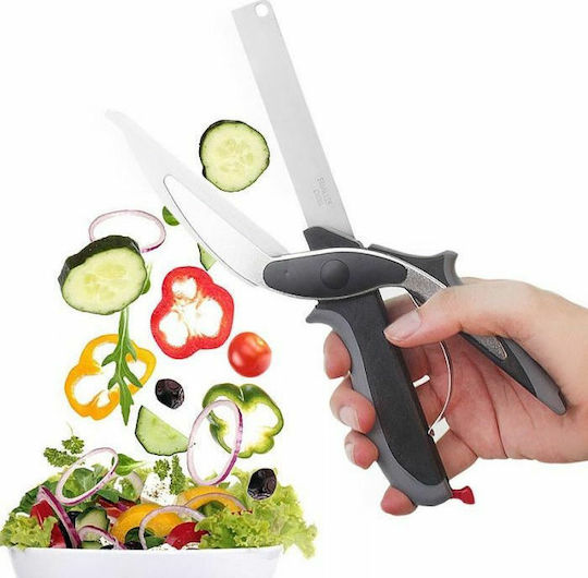 Salatschere aus Edelstahl Schwarz