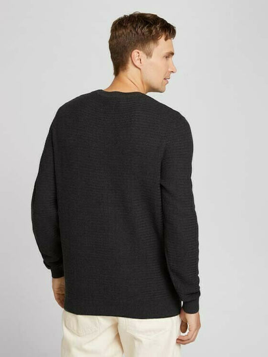 Tom Tailor Herren Langarm-Pullover Gray