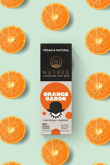 Nutree Energy Bar / Nuts / Raw / Oat with Carob & Orange No Added Sugar 60gr