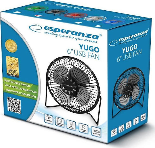 Esperanza Yugo Black Ανεμιστηράκι USB Μαύρο