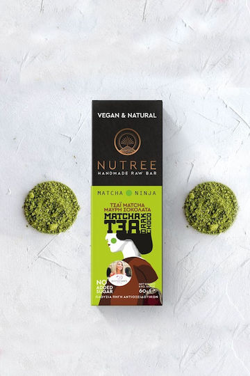 Nutree Energy Bar Nuts Raw Oat With Matcha & Dark Chocolate No Added Sugar 60gr