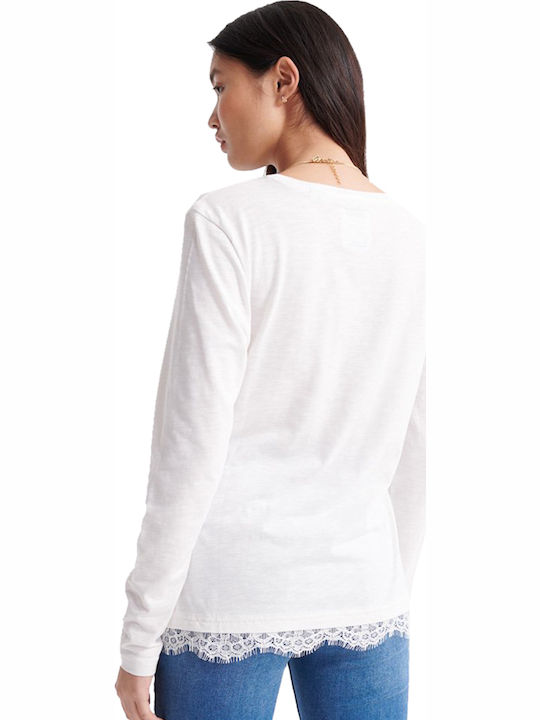Superdry Tilly Women's Blouse Long Sleeve White