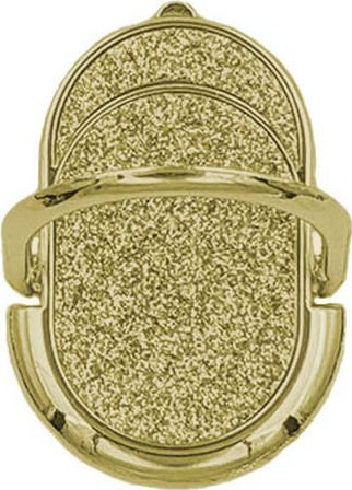 Technovo Αυτοκόλλητο Μαγνητικό Οβάλ Ring Holder Κινητού σε Χρυσό χρώμα