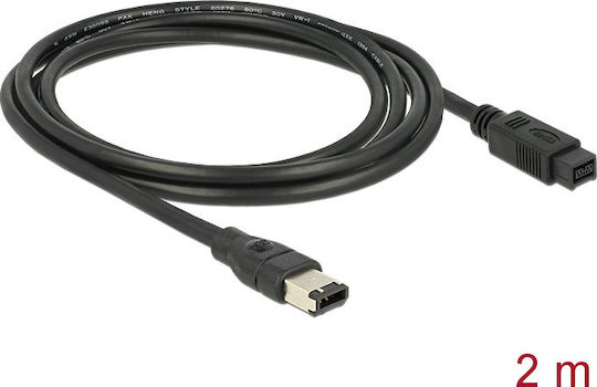 DeLock FireWire Cable 9-pin male to 6-pin male 2m